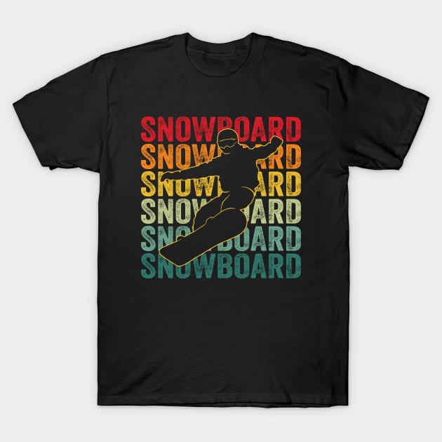 Snowboarding Gift For Snowboarders T-Shirt by Wakzs3Arts